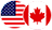 US and Canada flags